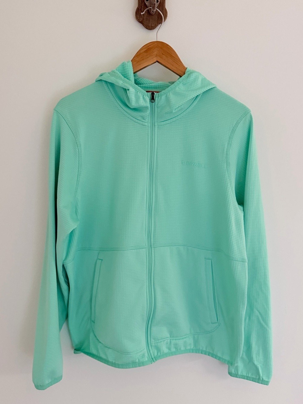 Merrell Mint Green Full Zip Performance Hoodie XL